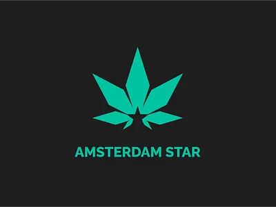 Daily Logo Challenge - Day 17 amsterdam dailylogochallenge geometric leaf logo star