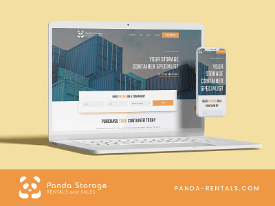 Panda Rentals Web Redesign adobe xd figma panda storage containers ui ux web web design wordpress