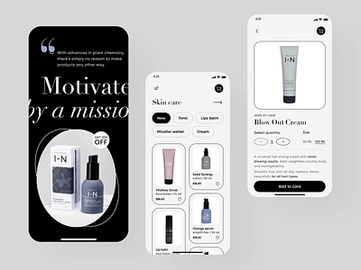 Skincare mobile app interaction animation animation design app app design app interaction application design interaction ios mobile mobile app mobile app design mobile application motion motion design ui ux