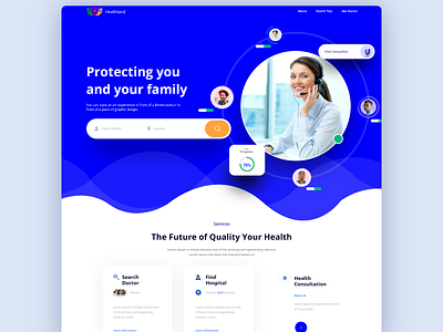 Healthcare & Medical Consultant best shot branding clean ui color consultant graphic design healthcare homepage illustration interface landing page logo typography ui ui ux web web design webdesign website website design