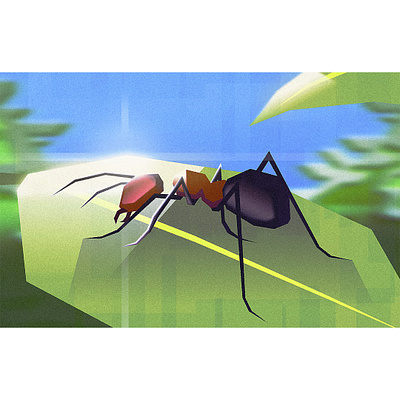 Ant 🐜 animal art background character clean concept design drawing flat gfx graphic illustration illustrator minimalist nature vector