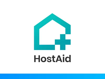 HostAid Logo aid branding host illustration logo logo design ui