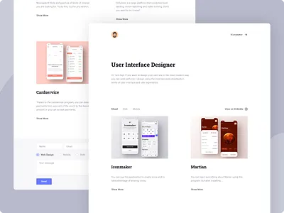 My Portfolio branding design light minimal portfolio portfolio design typography ui ux web white