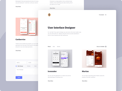 My Portfolio branding design light minimal portfolio portfolio design typography ui ux web white