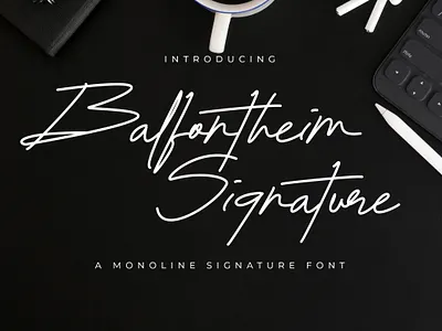Balfontheim Signature - Monoline Signature Font branding business elegant design elegant font handwritten identity lettering logotype monoline font photography signature font