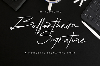 Balfontheim Signature - Monoline Signature Font branding business elegant design elegant font handwritten identity lettering logotype monoline font photography signature font