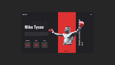 Mike Tyson artwork boxing cool design mike tyson out of the box simple webdesign