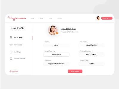 User Info - Settings app design indonesia profile settings ui user info
