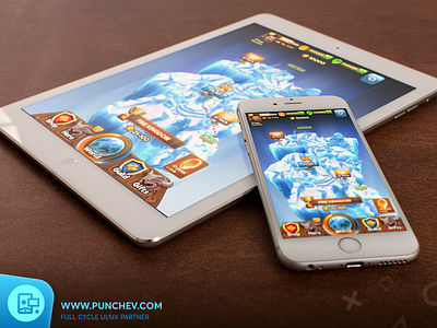 DUEL: PUZZLE WARS UI Design branding design duel gui icons illustration interface logo punchev puzzle ui ux