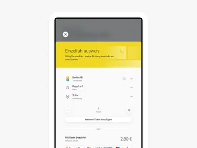 Ticket Vending Machine app berlin bvg design kiosk public transport service design ui ux vending machine
