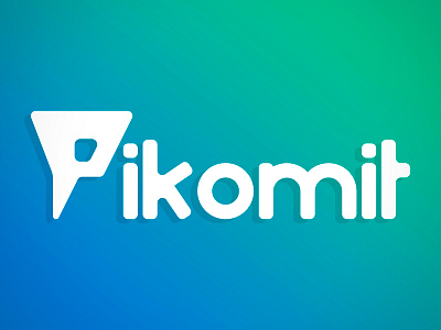 💚 Pikomit - Logo app branding design gradien green illustration logo logo p logotype p pikomit social network typo vector