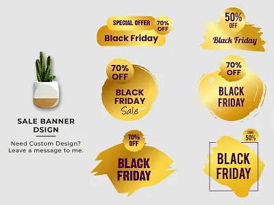 Black friday Black friday sale label golden banner banner banner ads banner design behance branding brush fashion golden illustration labeldesign logo sale sale banner ui ux vector web banner