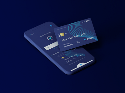 Swippay Phone and Card | A young bank app adobe brand brand identity branding design graphic design illustrator inspiration logo logo brand logo design logo inspiration logotype mockup package packaging packagingdesign visual identity