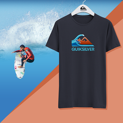 Quiksilver T-shirt print design branding printdesign quiksilver surf surfers surfing t shirt
