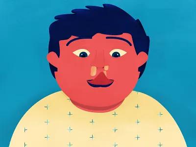 Inktober 06 - Disgusting boogie boy character disgusting funny illustration inktober inktober2020 man pattern sneeze snot