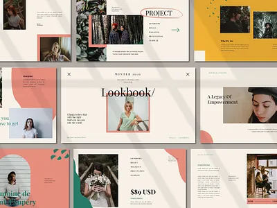 Lookbook Google Slides business clean creative development google slide google slide template google slides google slides template lookbook lookbook design lookbook template minimal modern multipurpose presentation template ui web design web development website