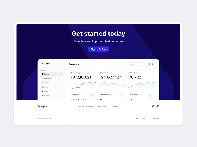 🖥 Landingpage Exploration by Diana Palavandishvili for Fintory on Dribbble