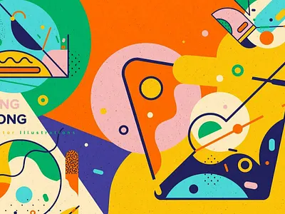 Ping Pong app application art concept design flowers graphic graphic design graphics icon icons illustration illustrations label logos mobile ping pong retro vector vintage