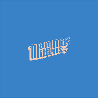 Mammas Mittens - Retro design designer illustration logo logodesign logos minimalism minimalist minimalistic type typedesign typeface typelogo typography wordmark