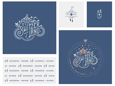 Switzerland branding country design logo switzerland vector