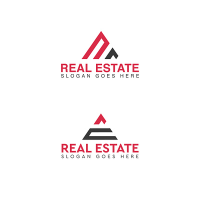 Real Estate Logo | Creative Logo Design | Minimal Logo brand identity branding design flat lettering logo minimal real estate typography vector