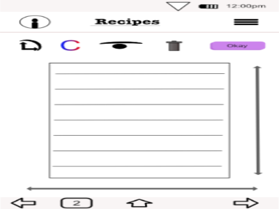 My Recipes App Edit Pic design mobile ui mockup