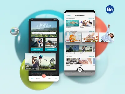 The BayClub app 3d apple booking case study design interface ios schedule ui ux