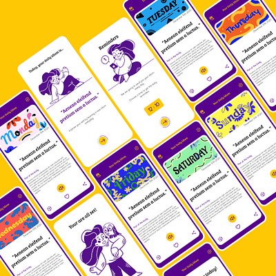 Your Daily Idiom design elearning elearning app illustration learning learning app mobile mobile design ui uidesign