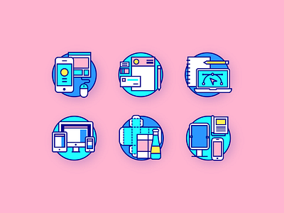 Portfolio Icon Set design iconography icons iconset illustration