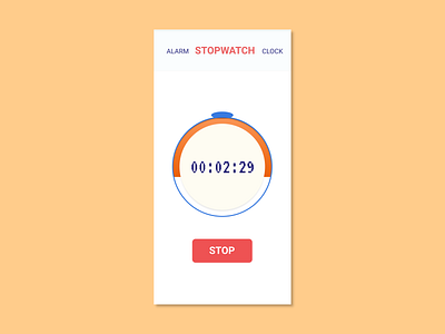 Stopwatch - Daily UI Challenge 014 014 beginner beginners dailyui dailyuichallenge design figma mobile mobile app ui ui design