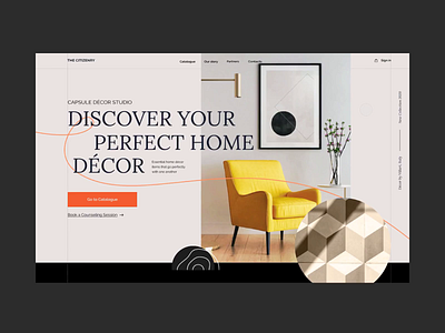 Online store for Interior Decor Studio animation branding design ecommerce eshop figma grid interaction interior invision invision studio invisionapp landing landing page protopie tilda typography ui ux website