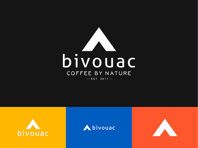 Bivouac - logo design & color palette adventure bivouac brand identity branding coffee coffee design coffee logo coffee logo design identity logo logo design logo designer logo mark logodesign mountain mountain logo