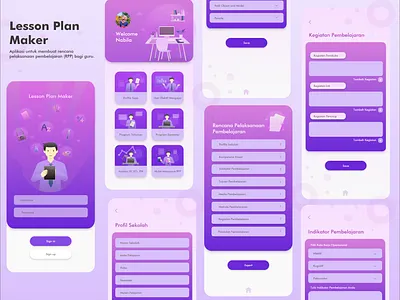 Lesson Plan App education education app indonesia designer lesson lesson plan lesson plan app mobile app mobile design mooc online learning online learning app plan study app study case ui design ux case study work from home