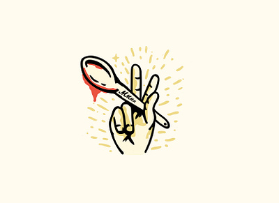 Peace and Pasta #workinprogress branding design illustration logo peace sign