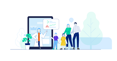 Health illustration illustration ui