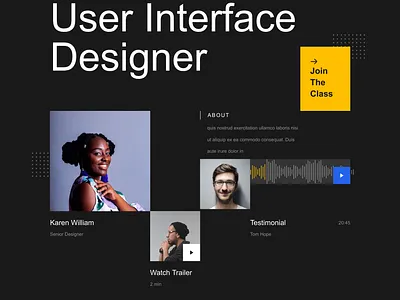 Dark Landing Page dark design landing page ui ux web