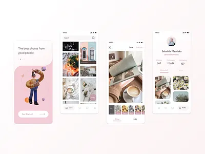 Photo Editor app clean design mobile photo photo editor ui ux