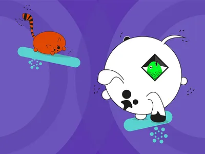 Like dogs and cats! free pets psicodelic