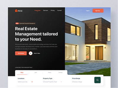 Rese - Integrated Real Estate Platform airbnb architecture design desktop map product property real estate transaction ui ux web