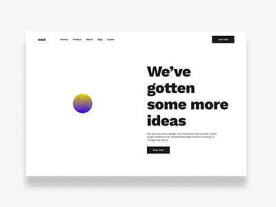 More Ideas blue design ui ux web white yellow