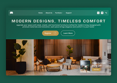 Modern Furniture UI – Where Style Meets Comfort design design inspiration figma ui uiux ux