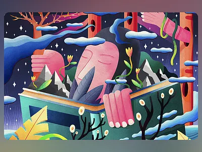 Dreams of Nature animation art art design artwork awakening clouds creative creativity dream fantasy illusion illustration illustrator imagination journey magic mind mystery story universe