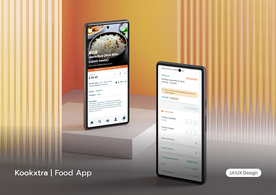 Kookxtra - Chef App app design food app mobile ui ui design