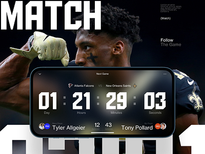 Live Game dashboard design football homepage illustration interface ios iphone mobile news sport ui