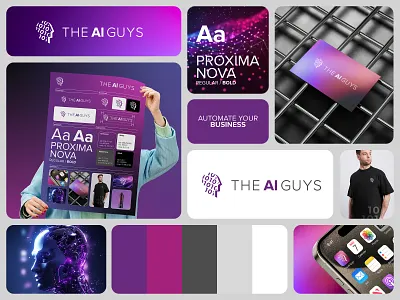 The AI Guys ai aibrand aibusiness ailogo aitechnology bentogrid brand identity brandguide branding consult design dribbble graphic design grid logo logo design logoinspiration mockups vector