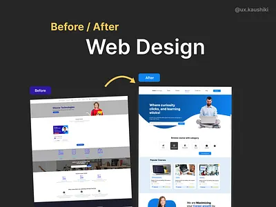 Redesigning E-Learning Platform for a Better UX elearning interfacedesign redesigning ui visualdesign webdesign websiteredesign