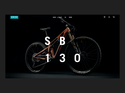 Yeti Bike Detail Page desktop ecommerce mountain bike product page storyboarding ui ux yeti