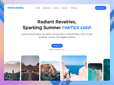 Travel website agency design hero design hero sections landing page travel travel agency travel design travel hero section travel web design ui ui ux design uiux ux web ui design