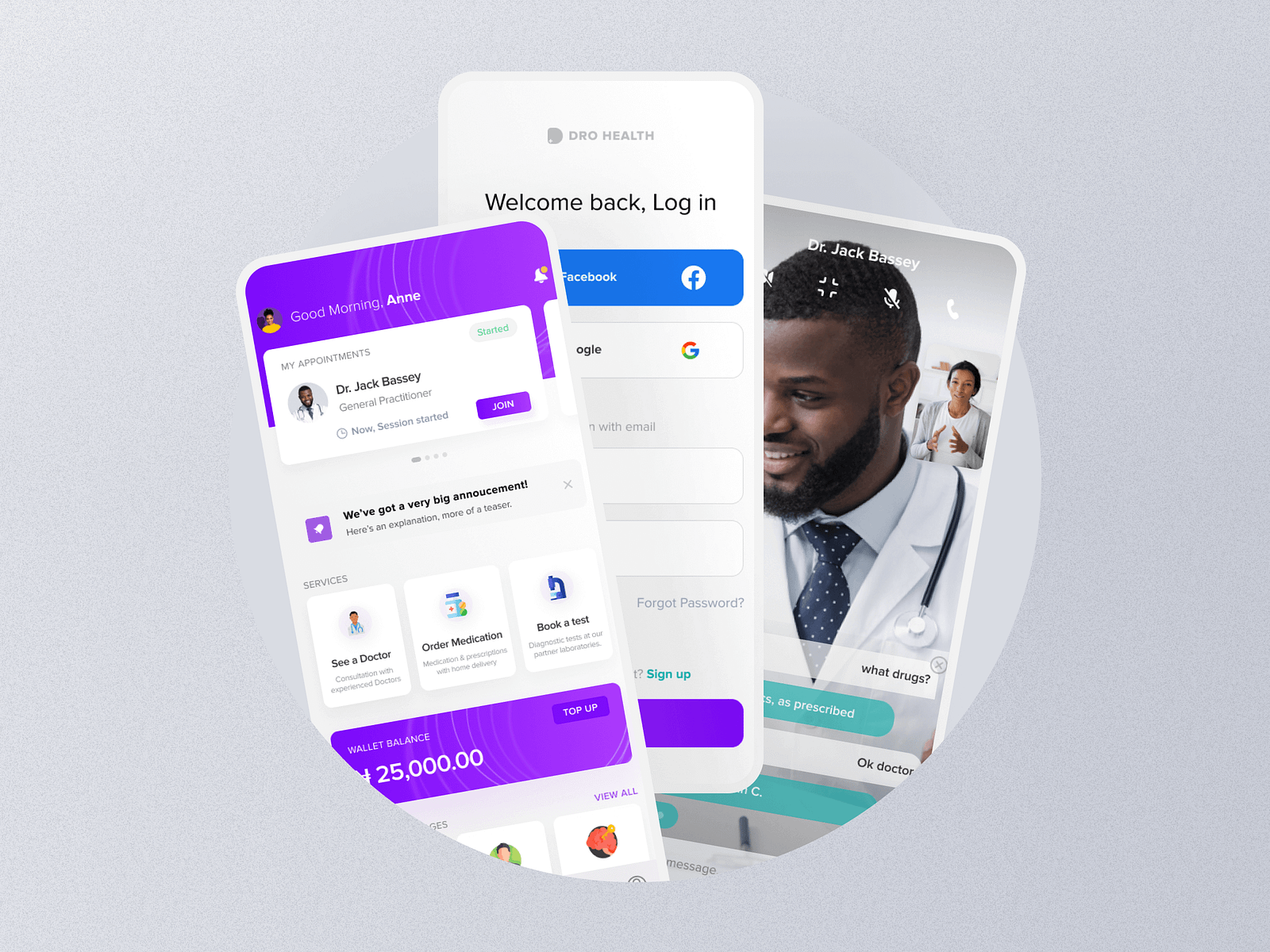 Telehealth App by Eric Bashir on Dribbble