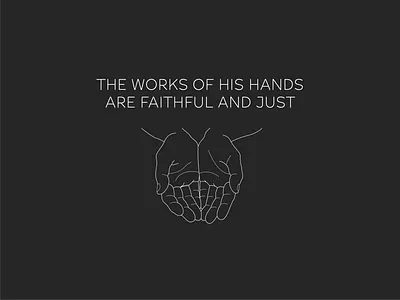 Faithful christianity design faith hands illustration illustrator line art simple simple design simple illustration